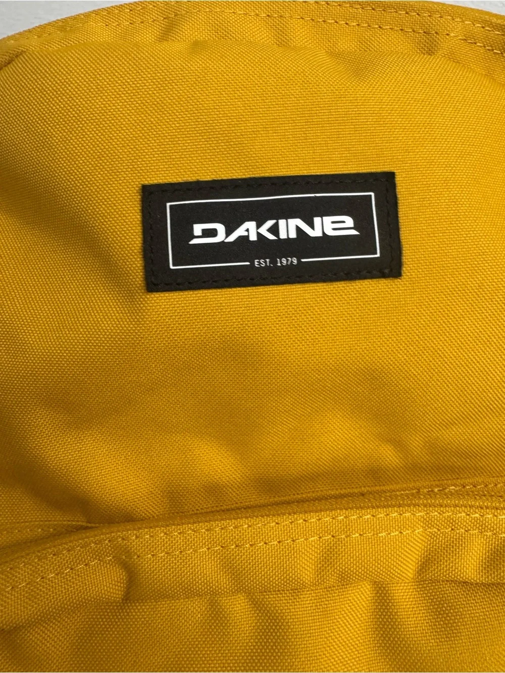 Dakine Mustard Yellow Backpack with Olive Brown Base